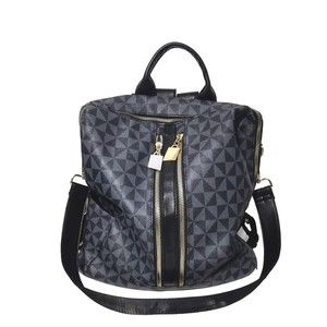 Makes  Backpack for Women 2pc Fashion PU Leather Bag  Design handbag purse